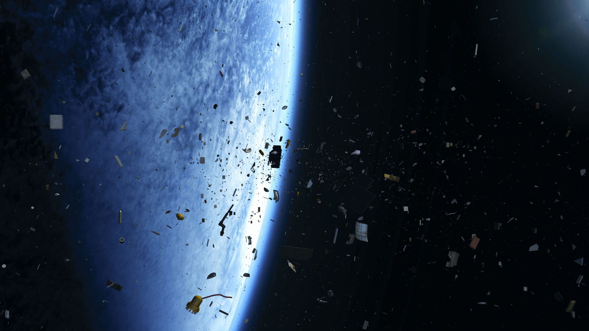 Image of space debris by ESA